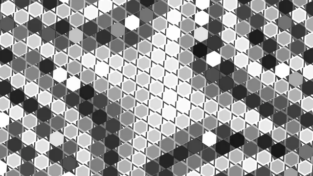 Monochrome hexagonal lattice of faceted forms — hexagonal lattice wallpaper at 3840x2160