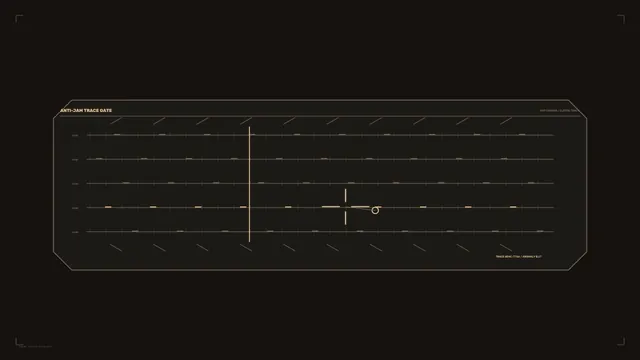 Minimalist amber signal chart on a dark field — signal chart wallpaper at 3840x2160