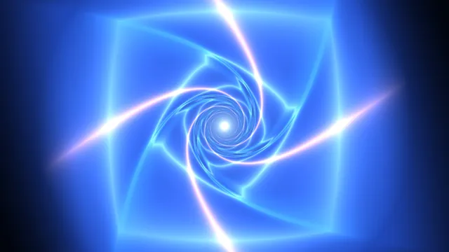 Blue luminous spiral with a radiant central core — blue wallpaper at 3840x2160