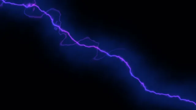 Violet lightning across a field of midnight blue — violet lightning wallpaper at 3840x2160