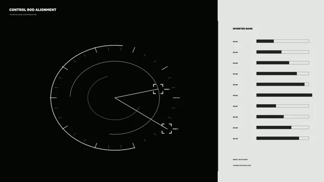 Control rod alignment diagram in black and white — control rod wallpaper at 3840x2160