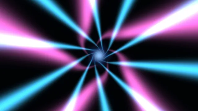 Cyan and magenta light spiral on black — light spiral wallpaper at 3840x2160