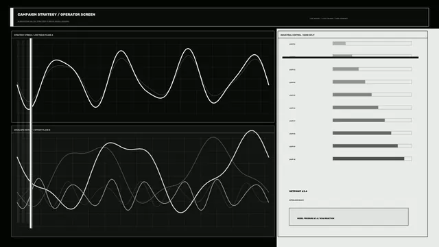 Monochrome Oscilloscope Grid with Control Panels — oscilloscope wallpaper at 3840x2160