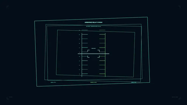 Airborne Relay Synch in Wireframe Geometry — airborne relay wallpaper at 3840x2160
