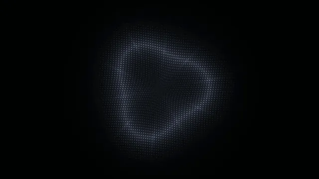 Luminous dot field in a dark folded space — dot grid wallpaper at 3840x2160