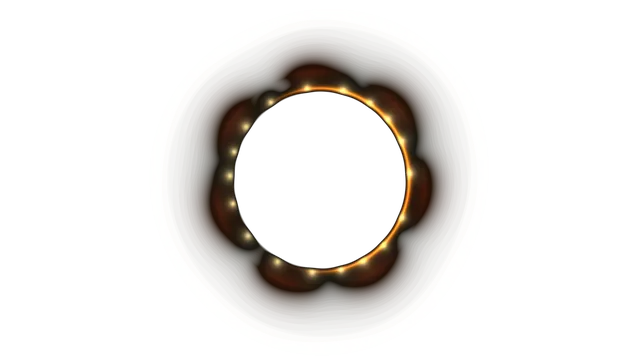 Luminous ring with a dark circular centre — concentric ring wallpaper at 3840x2160