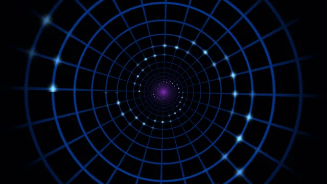 Blue radial grid with a violet center — radial grid wallpaper at 3840x2160