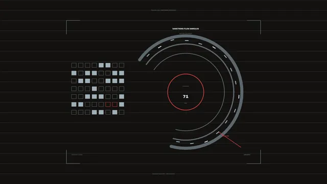 Concentric interface arcs with red index ring — interface wallpaper at 3840x2160