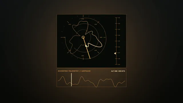 Amber telemetry diagram on a dark field — telemetry diagram wallpaper at 3840x2160
