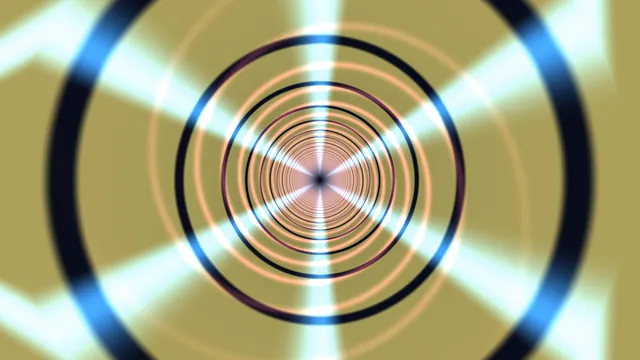 Concentric rings with luminous radial geometry — concentric rings wallpaper at 3840x2160