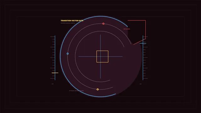 Orbital vector diagram in neon blue and amber — orbital diagram wallpaper at 3840x2160