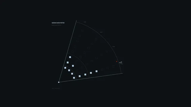 Wedge Echo Meter with Sparse Geometric Lines — wedge diagram wallpaper at 3840x2160