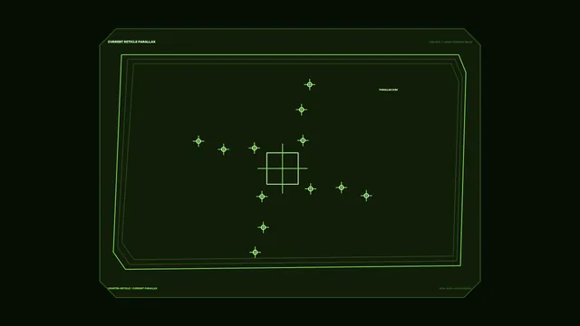 Green Reticle Geometry on a Dark Field — green reticle wallpaper at 3840x2160