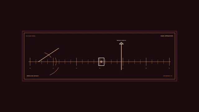 Radar transit diagram in copper and burgundy — radar diagram wallpaper at 3840x2160