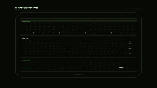 Green Vector Fields on a Black Technical Grid — vector field wallpaper at 3840x2160