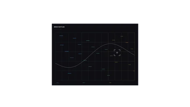 Dark grid map with curve and signal marks — coordinate grid wallpaper at 3840x2160