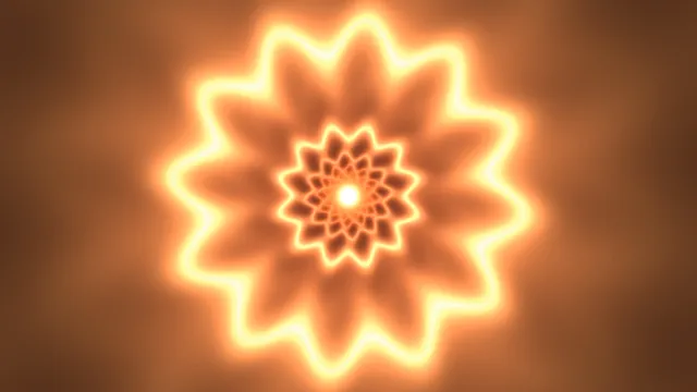 Radiant orange mandala with concentric light — mandala wallpaper at 3840x2160