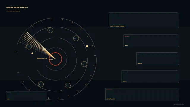 Reactor sector interface with radial control diagram — reactor interface wallpaper at 3840x2160