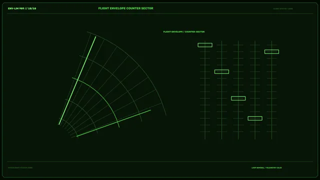 Green Flight Envelope Radar Diagram — radar diagram wallpaper at 3840x2160