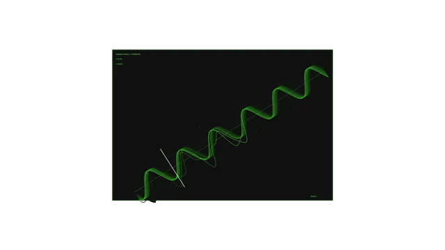 Green waveform across a black field — green waveform wallpaper at 3840x2160