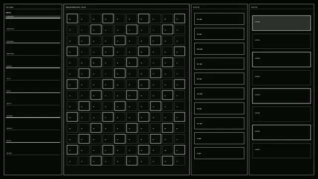 Monochrome Modular Interface Grid — interface wallpaper at 3840x2160