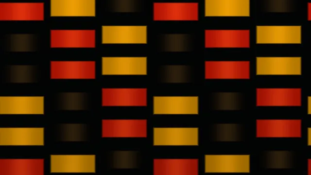 Red and amber rectangles in a dark grid — geometric wallpaper at 3840x2160