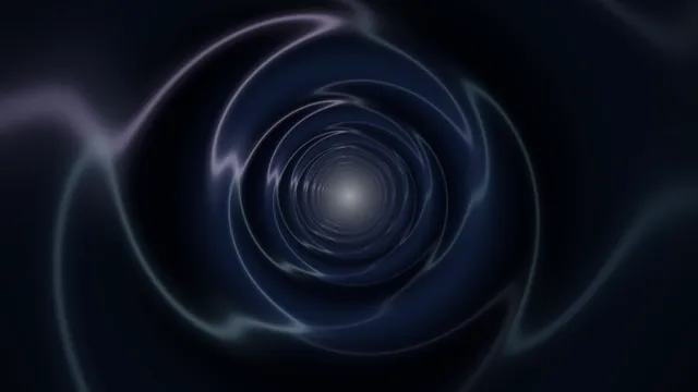 Concentric light vortex in deep blue space — concentric rings wallpaper at 3840x2160