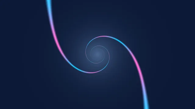 Neon spiral on a midnight blue field — spiral wallpaper at 3840x2160