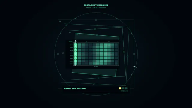 Green Matrix Diagram on a Dark Field — matrix wallpaper at 3840x2160