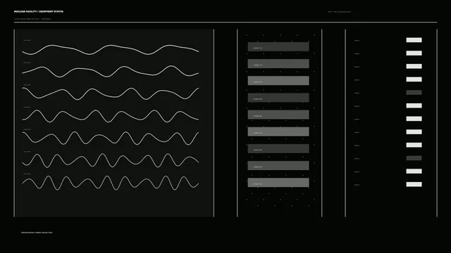 Monochrome waveform equipment status diagram — waveform wallpaper at 3840x2160