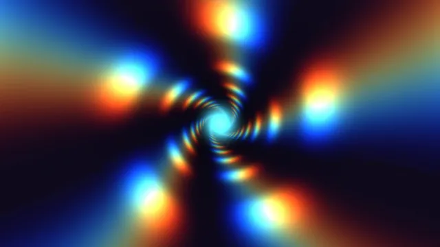 Prismatic light spiral across deep space — abstract wallpaper at 3840x2160