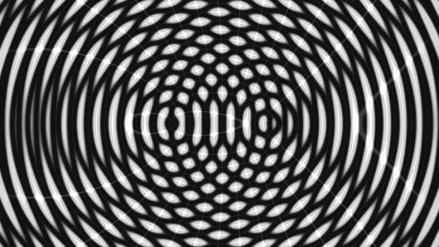 Monochrome concentric lattice of light — concentric rings wallpaper at 3840x2160