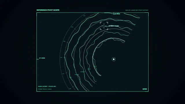 Neon contour map with a central signal point — contour map wallpaper at 3840x2160