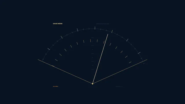 Gauge wedge with luminous radial lines — gauge wallpaper at 3840x2160