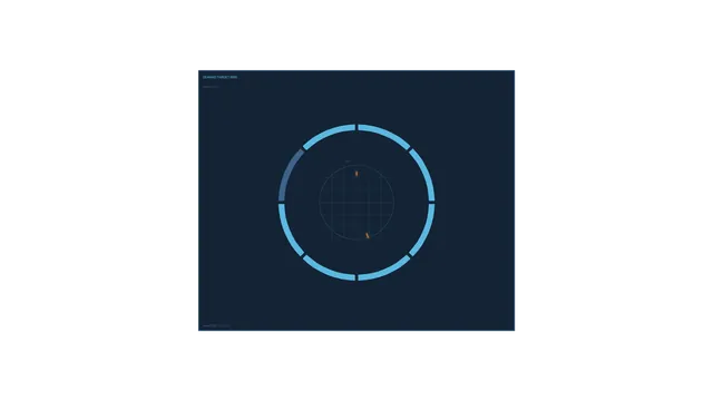 Blue demand target ring on a dark field — target ring wallpaper at 3840x2160