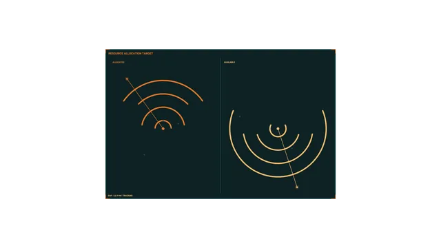 Concentric signal diagrams in amber and teal — signal diagram wallpaper at 3840x2160