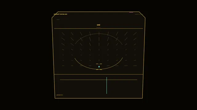 Amber Vector Interface on a Dark Field — vector interface wallpaper at 3840x2160