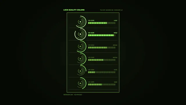 Luminous green signal panel on black — signal panel wallpaper at 3840x2160