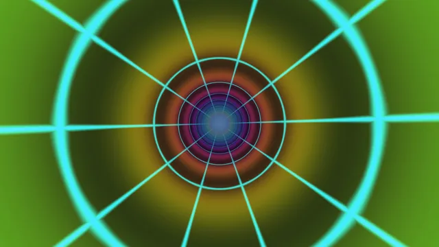 Cyan concentric geometry in a green field — concentric rings wallpaper at 3840x2160