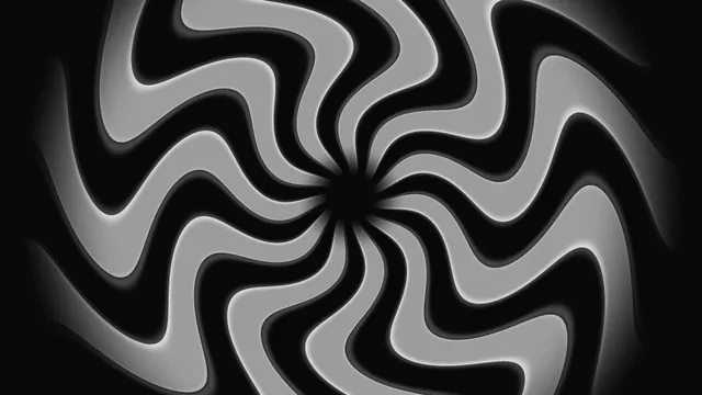 Monochrome spiral ribbons in radial motion — abstract wallpaper at 3840x2160