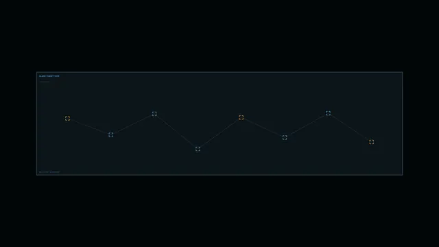 Dark telemetry graph with blue and amber nodes — telemetry wallpaper at 3840x2160