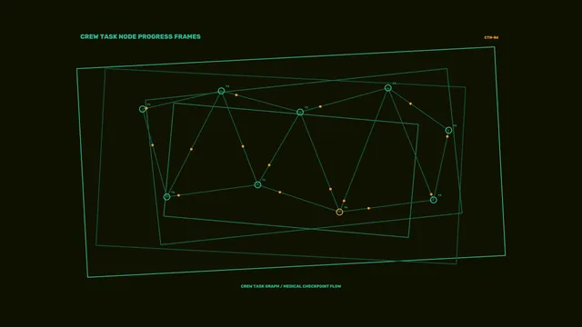 Teal task graph on a dark field — network graph wallpaper at 3840x2160