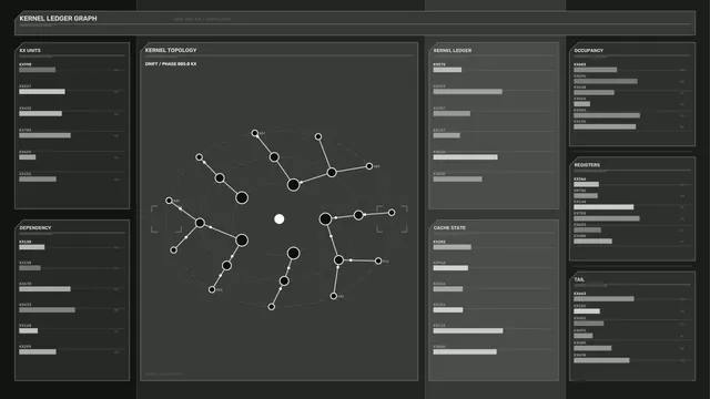 Monochrome orbital topology interface — orbital diagram wallpaper at 3840x2160