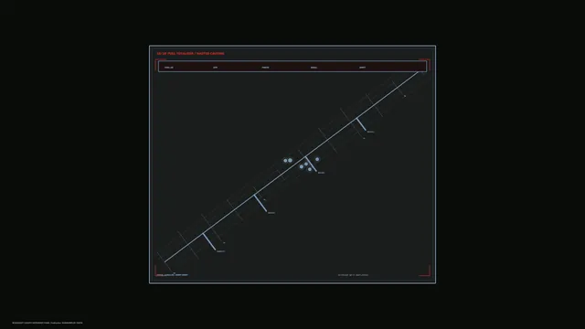Dark orbital schematic with blue route lines — orbital schematic wallpaper at 3840x2160