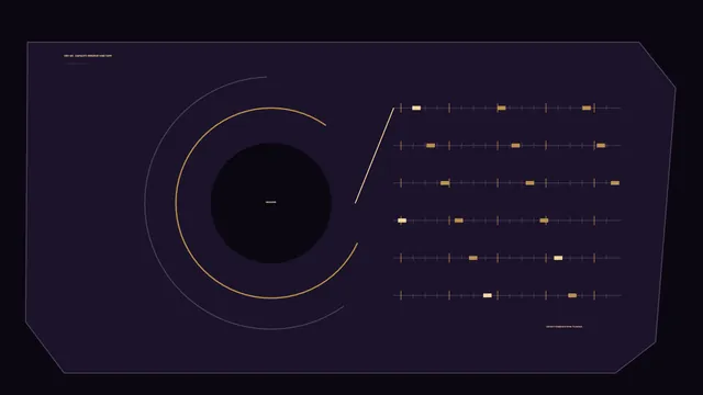 Purple Reserve Grid with Orbital Circle — geometric wallpaper at 3840x2160