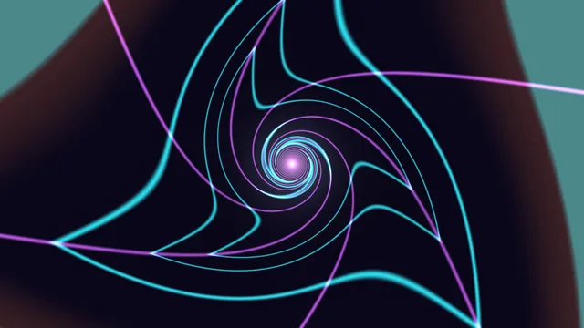 Cyan and violet lines around a luminous spiral — spiral wallpaper at 3840x2160