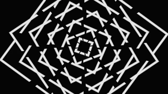Monochrome geometry in layered angular motion — geometric wallpaper at 3840x2160