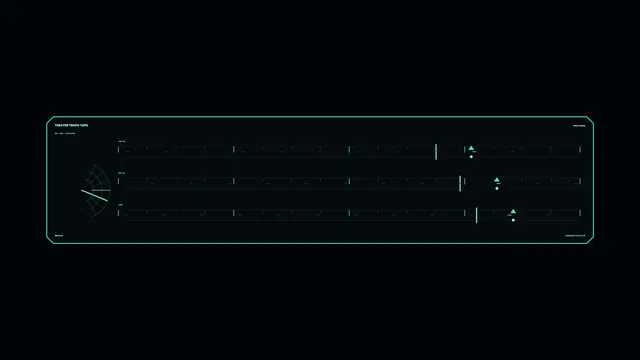 Mint Tempo Interface on a Black Field — interface wallpaper at 3840x2160