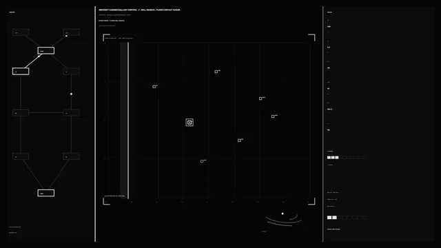 Monochrome radar command diagram with plotted points — radar wallpaper at 3840x2160