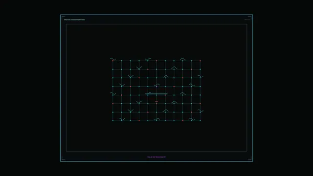 Cyan Grid with Red Nodes and Central Axis — cyan grid wallpaper at 3840x2160